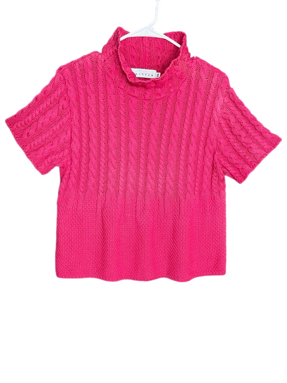 Willow Short Sleeve Cable Knit Sweater Women’s Size XL